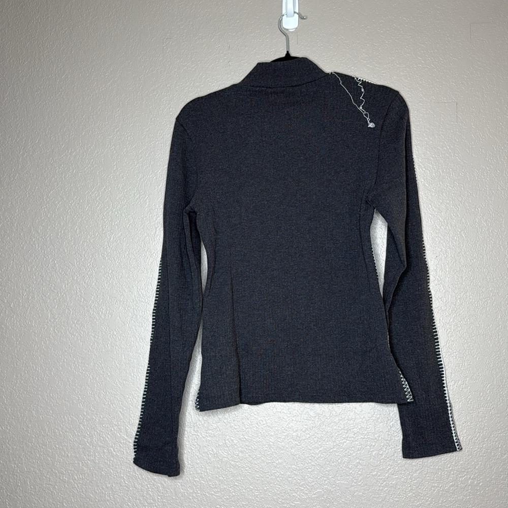J. Crew Premium Rib Turtleneck with Whipstitch Trim - Picture 8 of 8